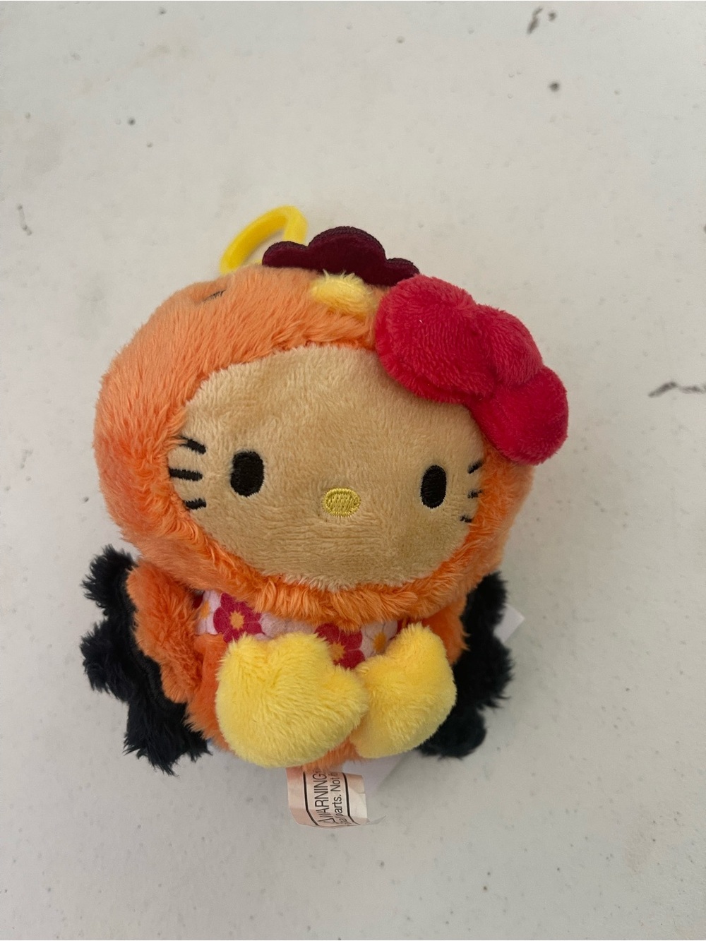 Hello Kitty Hawaii chicken plush keychain